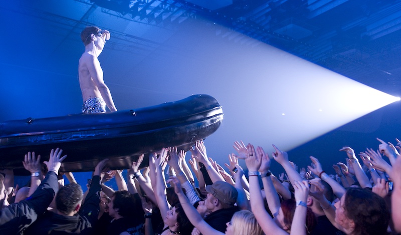 boat trip through the audience